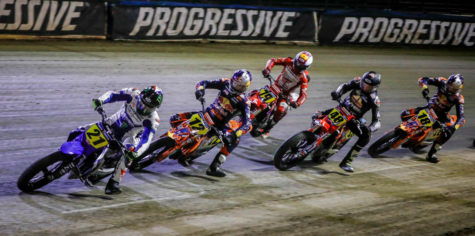 Progressive Insurance will continue as the title sponsor of the American Flat Track (AFT) series for several years to come. Photo courtesy AFT.