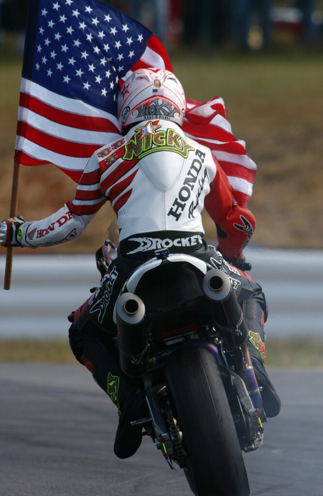 Nicky Hayden, circa 2001. Photo by Brian J. Nelson.