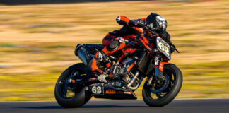 Andy DiBrino (62) on his KTM 890 Duke R. Photo courtesy DiBrino Racing.