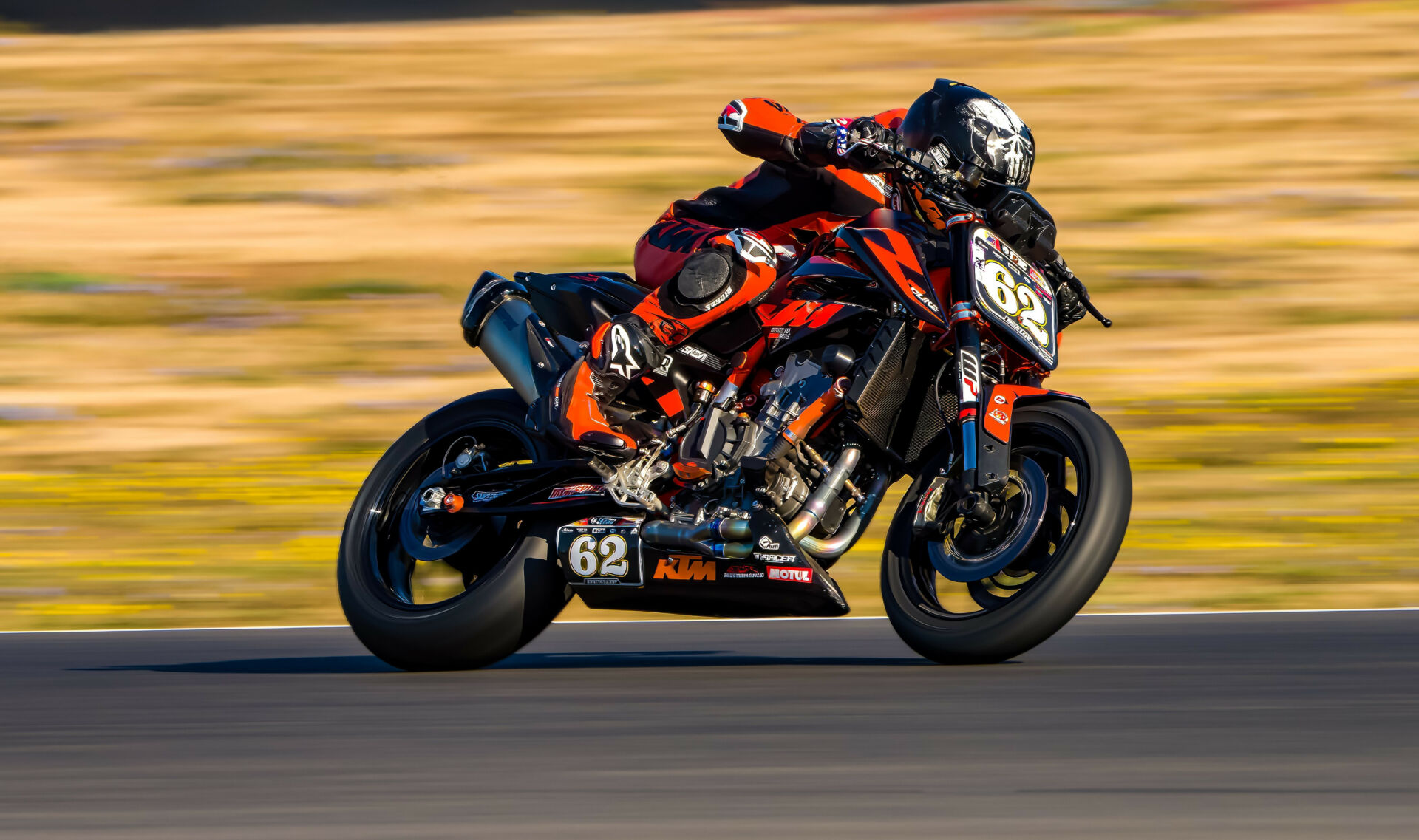 Andy DiBrino (62) on his KTM 890 Duke R. Photo courtesy DiBrino Racing.