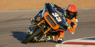 Kyle Wyman (33), the 2021 MotoAmerica King Of The Baggers Champion. Photo courtesy Harley-Davidson.