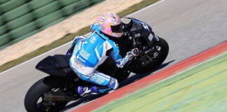 Lee Johnston (13) testing his new Honda CBR1000RR-R Fireblade SP in Spain. Photo courtesy Lee Johnston Racing.