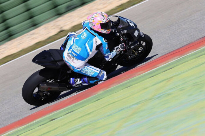 Lee Johnston (13) testing his new Honda CBR1000RR-R Fireblade SP in Spain. Photo courtesy Lee Johnston. Lee Johnston (13) testing his new Honda CBR1000RR-R Fireblade SP in Spain. Photo courtesy Lee Johnston Racing.