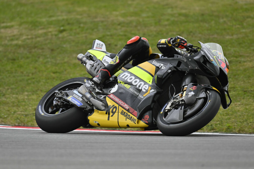 Marco Bezzecchi (72). Photo courtesy Mooney VR46 Racing Team.