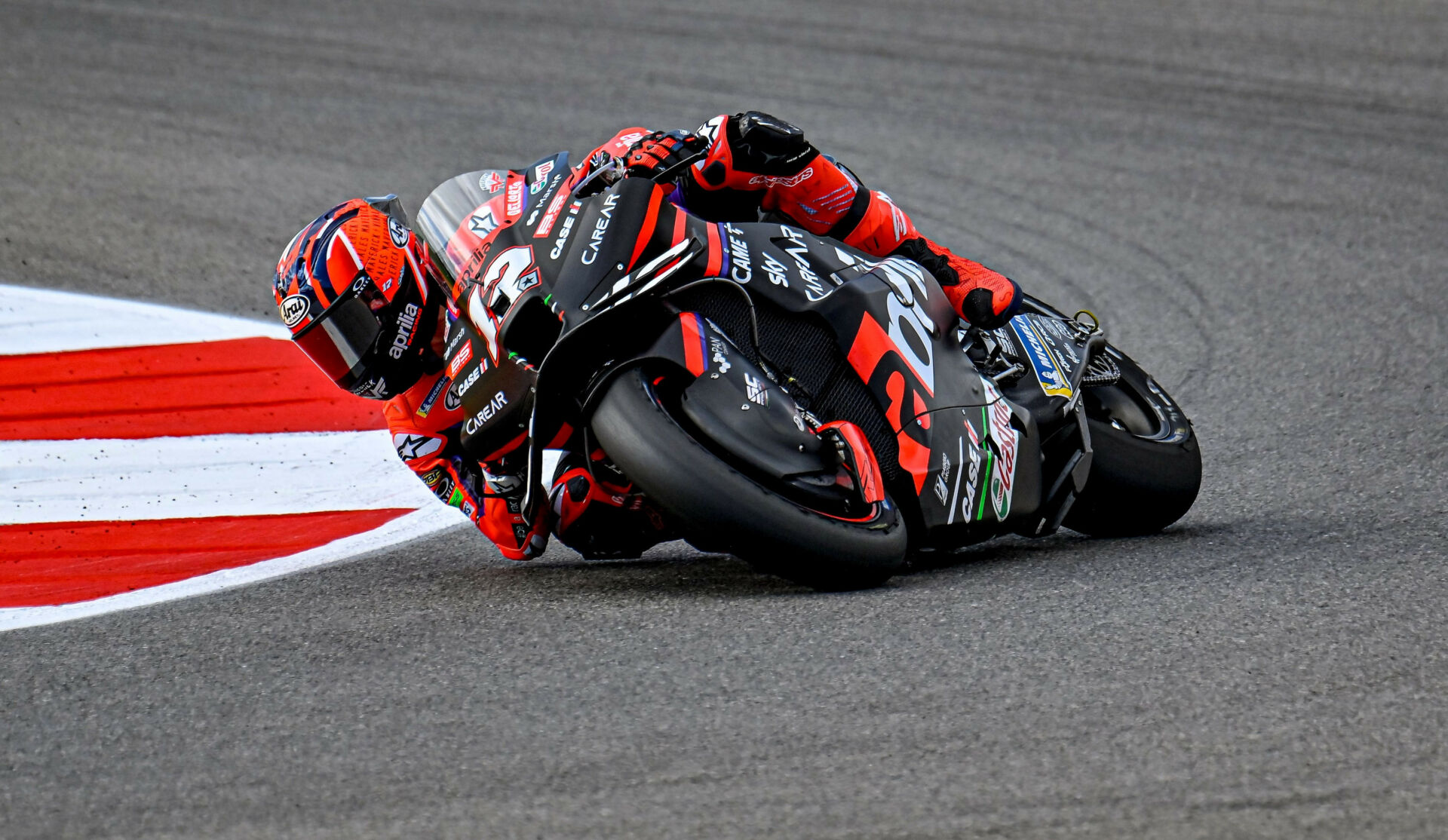 Maverick Vinales (12). Photo courtesy Aprilia.