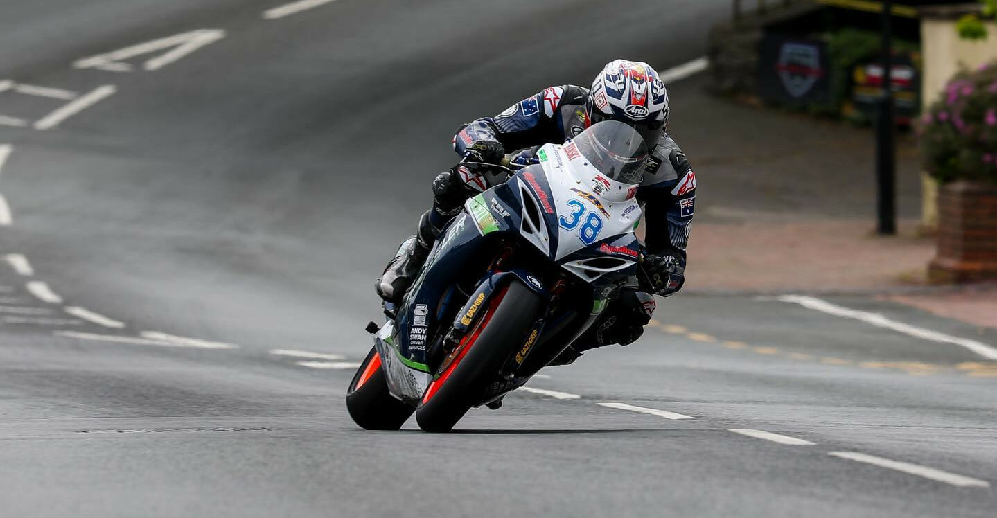 Rennie Scaysbrook (38) in action at the 2022 Isle of Man TT. Photo courtesy Rennie Scaysbrook.