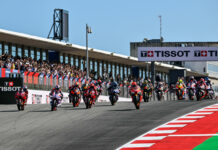 The start of the MotoGP Sprint race Saturday in Portugal. Photo courtesy Dorna.