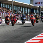 The start of the MotoGP Sprint race Saturday in Portugal. Photo courtesy Dorna.