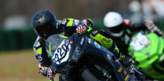 Tim Terrell (220). Photo by etechphoto.com, courtesy AHRMA.