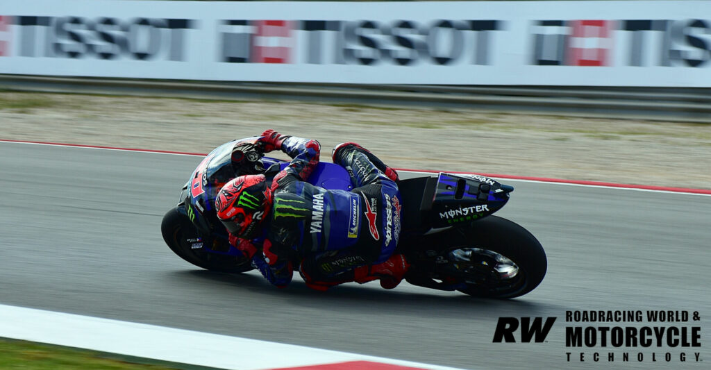 Fabio Quartararo (20) started the sprint race from the fourth row, dropped to the back of the field due to Joan Mir's crash at the start and fought back to 10th by the end of the 12-lap Sprint Race. Photo by Michael Gougis.