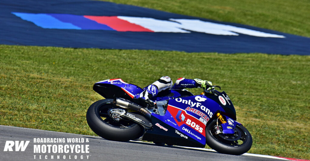 Americans Joe Roberts (16) and Sean Dylan Kelly (4) qualified 19th and 24th for Sunday's Moto2 race. Photos by Michael Gougis.