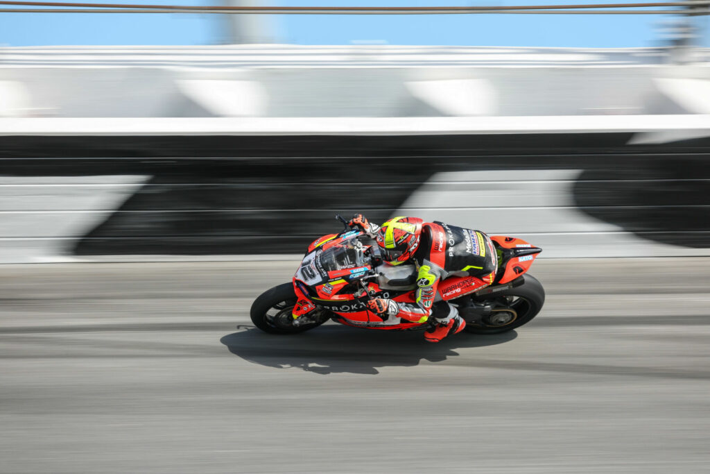 Xavi Fores (12). Photo by Brian J. Nelson, courtesy Ducati.