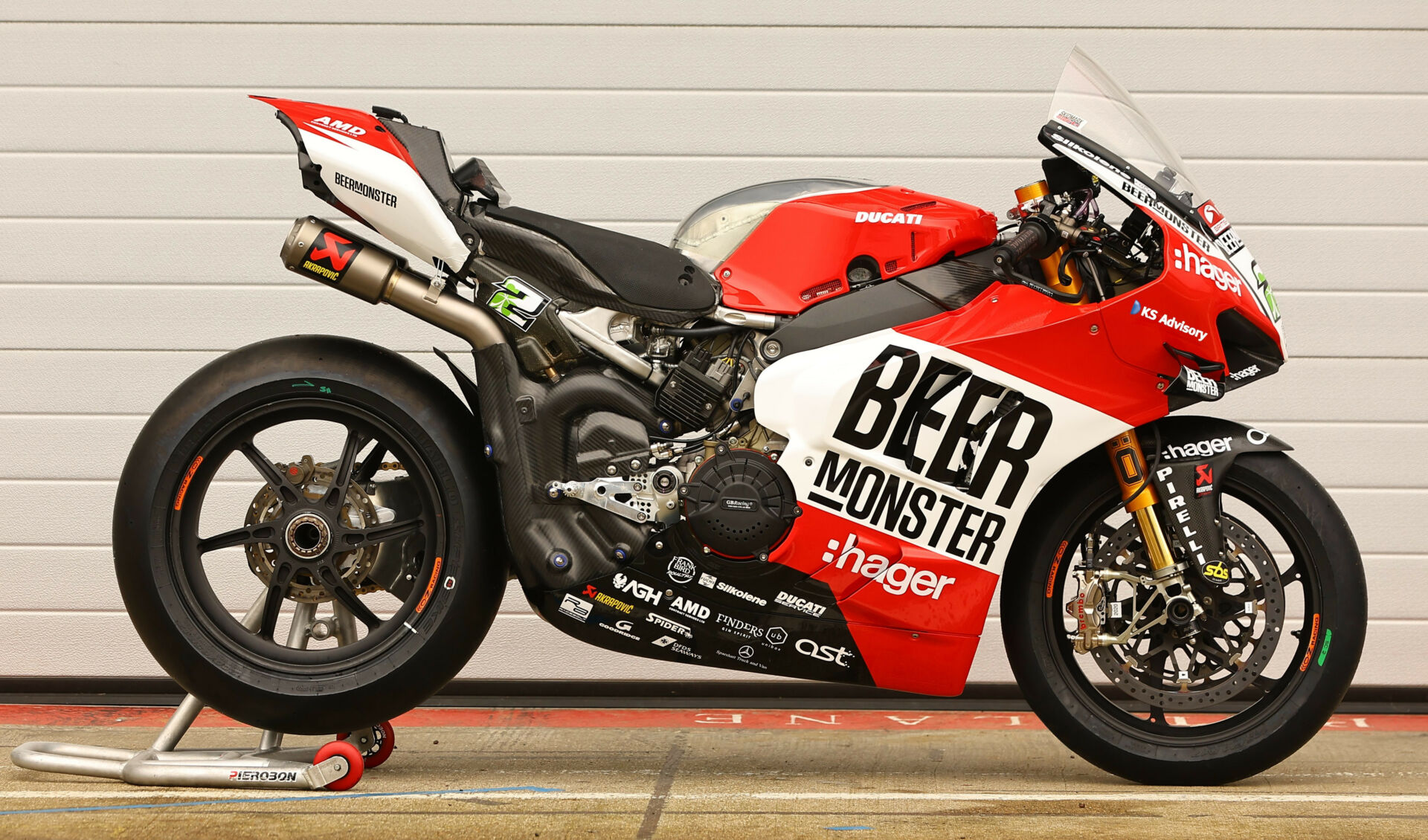 BeerMonster is the new title sponsor of the Paul Bird Motorsport (PBM) Ducati British Superbike team. Photo courtesy PBM.