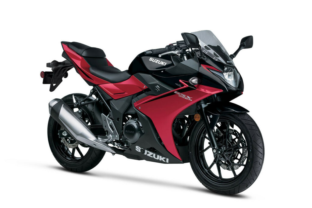 A 2023-model Suzuki GSX250R ABS. Photo courtesy Suzuki Motor USA, LLC.