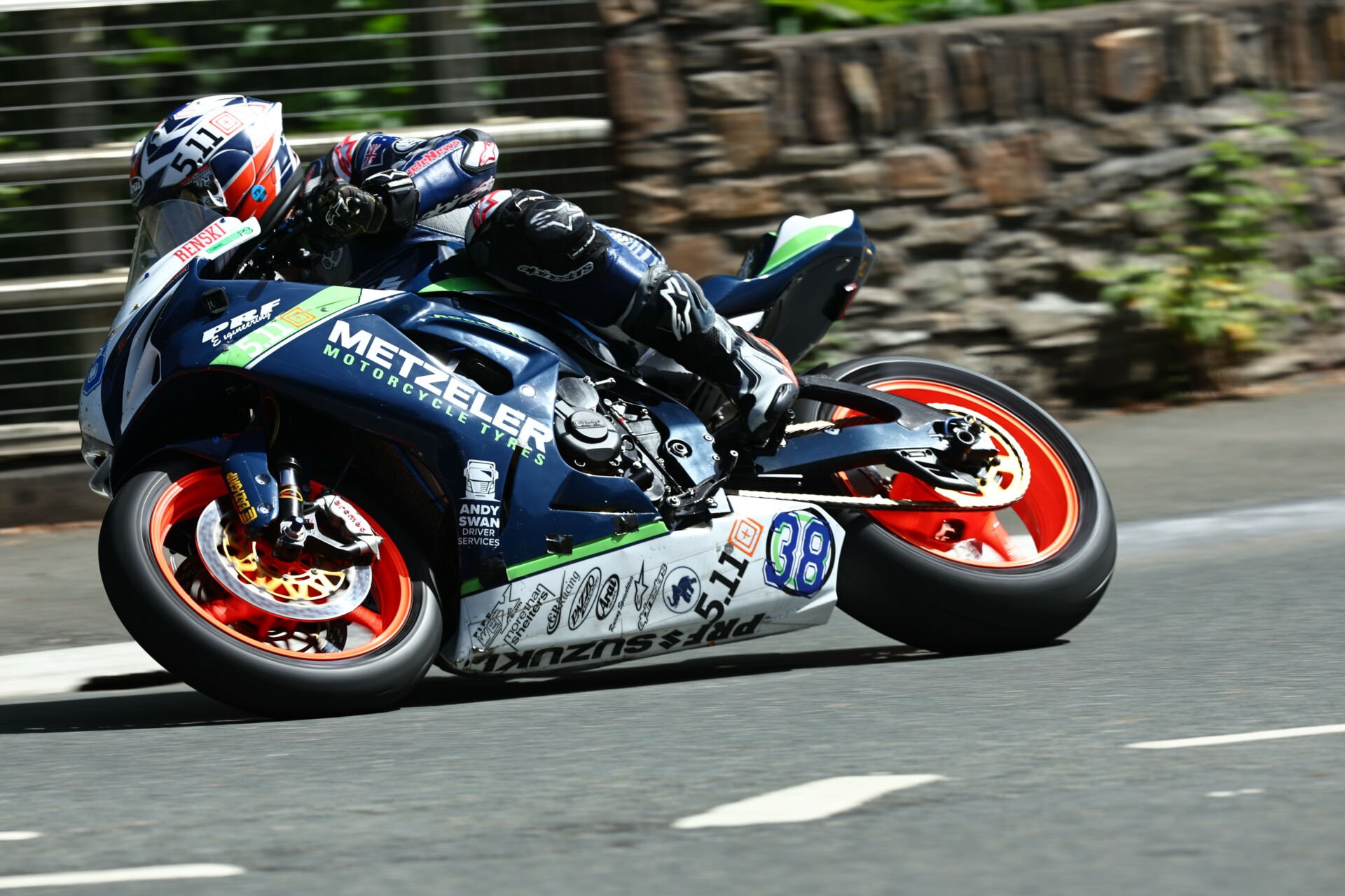 Metzeler-sponsored rider Rennie Scaysbrook (38). Photo courtesy Metzeler.