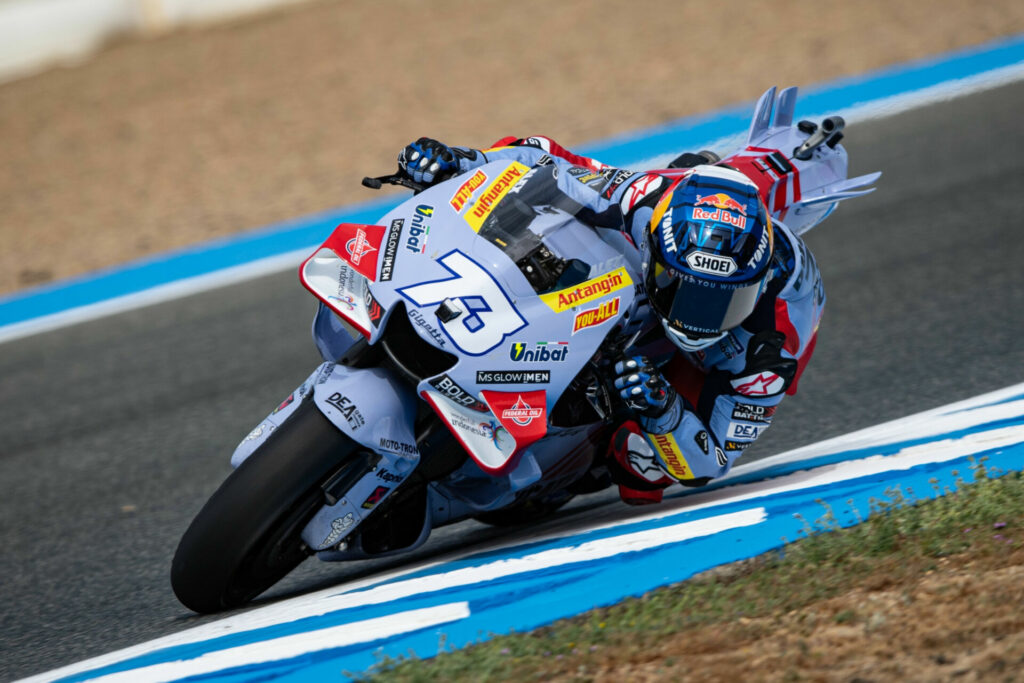 Alex Marquez (73). Photo courtesy Gresini Racing.