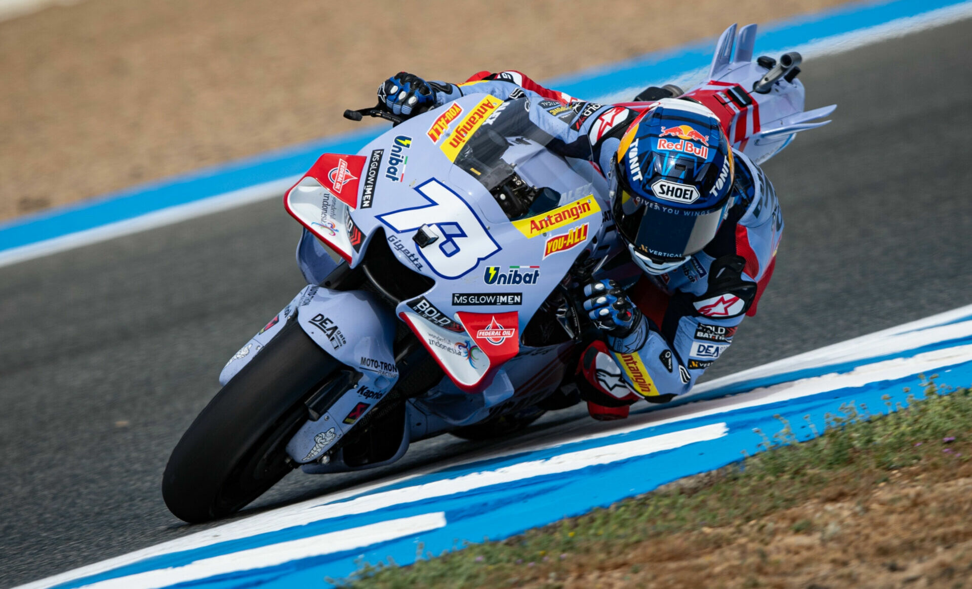 Alex Marquez (73). Photo courtesy Gresini Racing.