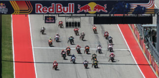 The start of the Red Bull Grand Prix of The Americas at Circuit of The Americas (COTA). Photo by Brian J. Nelson.