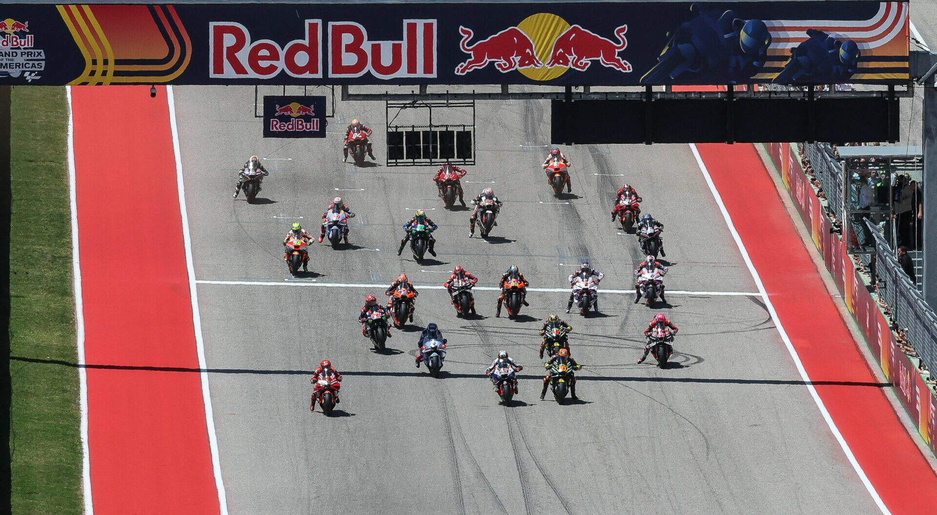 The start of the Red Bull Grand Prix of The Americas at Circuit of The Americas (COTA). Photo by Brian J. Nelson.