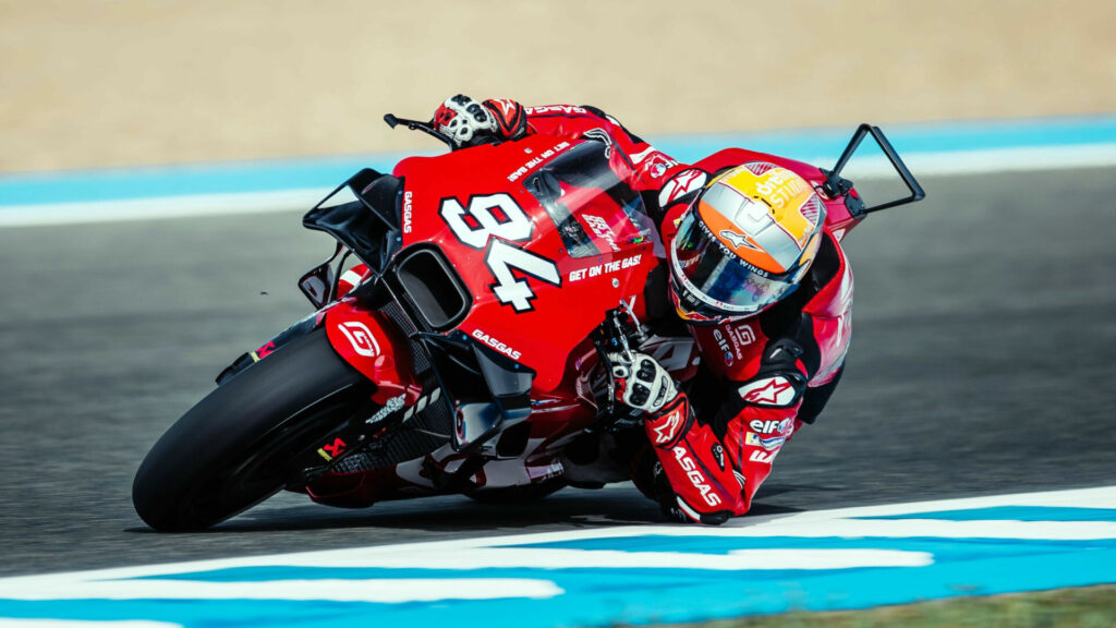 Jonas Folger (94). Photo courtesy GASGAS Factory Racing Tech3.