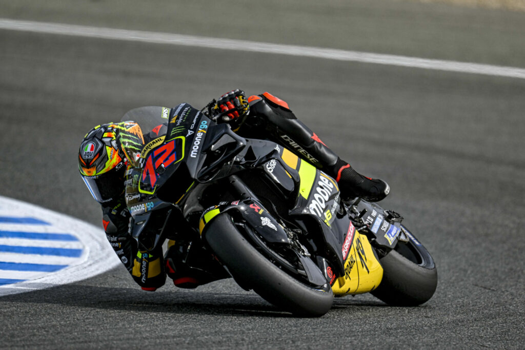 Marco Bezzecchi (72). Photo courtesy Mooney VR46 Racing Team.