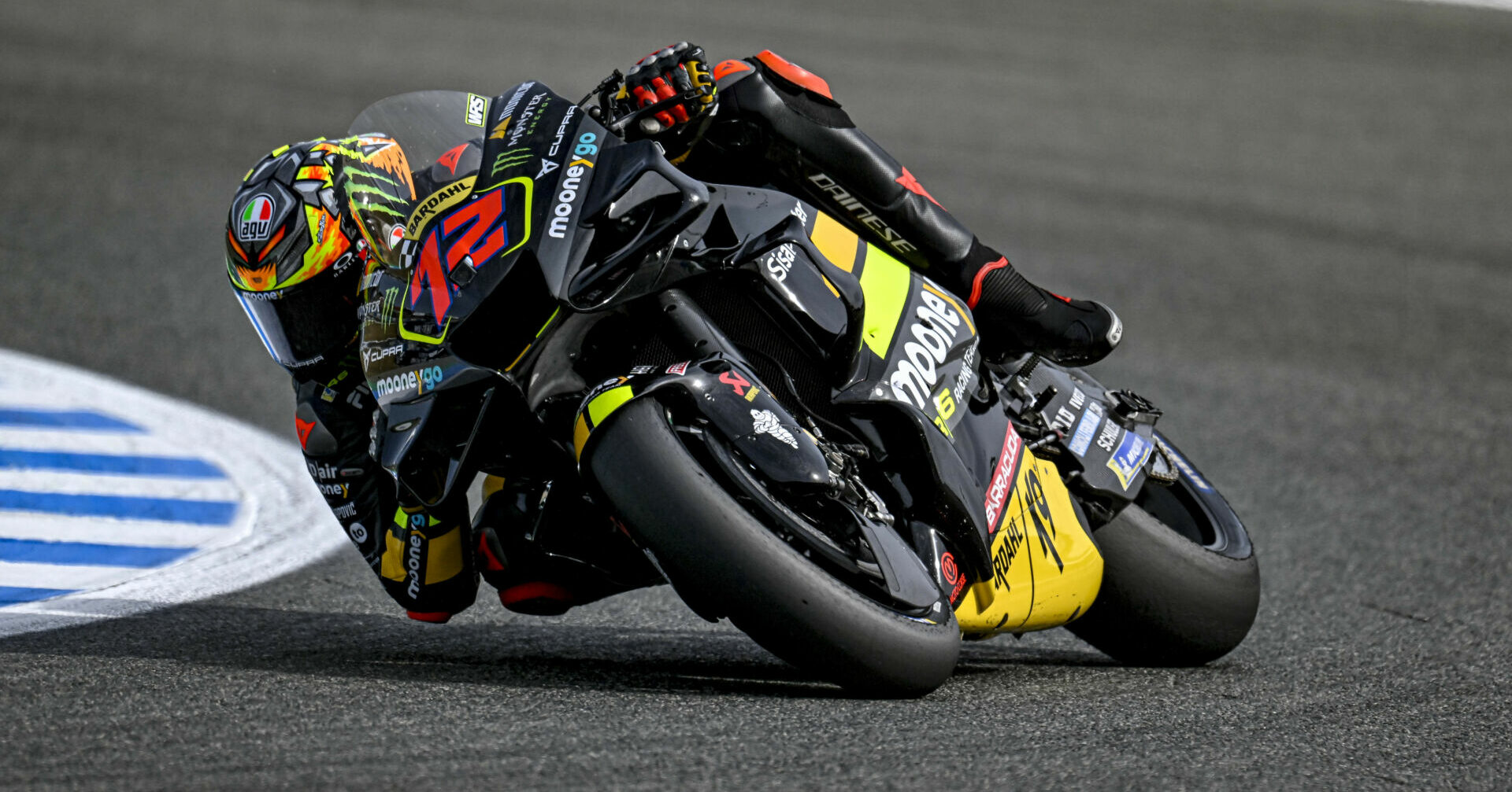 Marco Bezzecchi (72). Photo courtesy Mooney VR46 Racing Team.