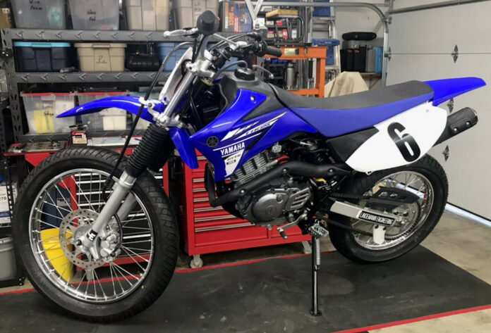 A Yamaha TT-R125 set up for road racing. Photo courtesy Lindemann Engineering.