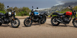 The new Hunter 350 is one of the models Royal Enfield is offering to riding schools at special prices. Photo courtesy Royal Enfield North America.