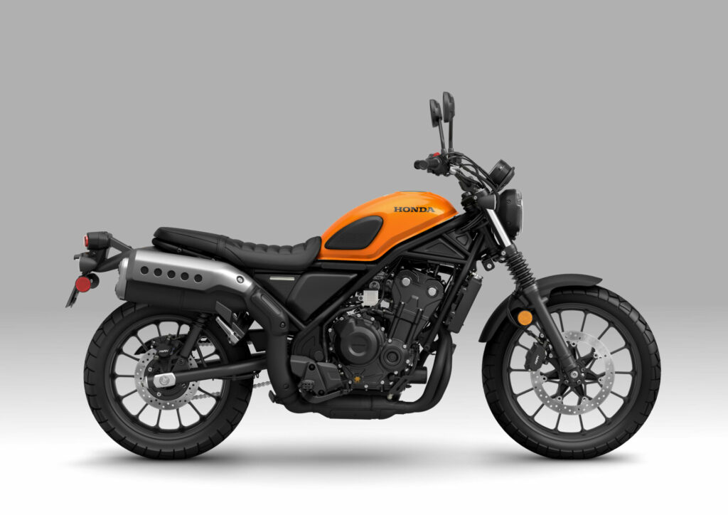 A 2023 Honda SCL500 scrambler. Photo courtesy American Honda.