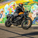 A pre-production 2023 Honda SCL500 scrambler. Photo courtesy American Honda.