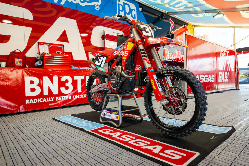 Michael Mosiman (31) will spearhead the efforts in the 250 Class for Troy Lee Designs/Red Bull/GASGAS Factory Racing. Photo by Align Media, courtesy MX Sports.