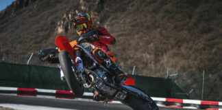 A 2024 KTM 450 SMR in action. Photo by Philip Platzer, courtesy KTM.