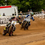 Jared Mees (1) leads Dallas Daniels (32) and Briar Bauman (3) at The Red Mile. Photo courtesy AFT.