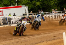 Jared Mees (1) leads Dallas Daniels (32) and Briar Bauman (3) at The Red Mile. Photo courtesy AFT.