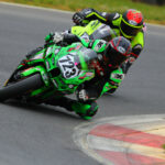 Frankie Babuska, Jr. (723) leads Mark Heckles at Summit Point Motorsports Park. Photo by etechphoto.com, courtesy ASRA/CCS.