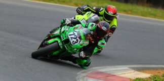 Frankie Babuska, Jr. (723) leads Mark Heckles at Summit Point Motorsports Park. Photo by etechphoto.com, courtesy ASRA/CCS.