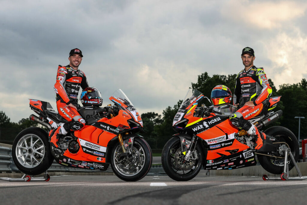 Josh Herrin (left) and Xavi Fores (right). Photo by Brian J. Nelson, courtesy Ducati.