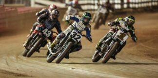 Dallas Daniels (32) took the win over Jared Mees (1) and James Rispoli (43) at Red Mile I in 2022. Photo by Brian J. Nelson.