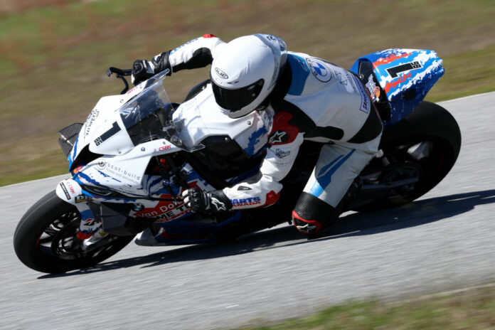 Defending Canadian Superbike Champion Ben Young (1). Photo by Rob O'Brien, courtesy CSBK.