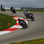 California Superbike School students in action at Pittsburgh International Race Complex. Photo by etechphoto.com, courtesy California Superbike School.