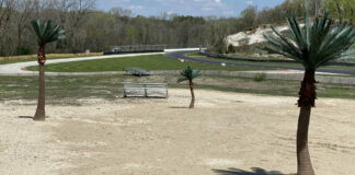"The Beach," a new spectator viewing area at Turn 11, is one of several new enhancements at Road America for 2023. Photo courtesy Road America.