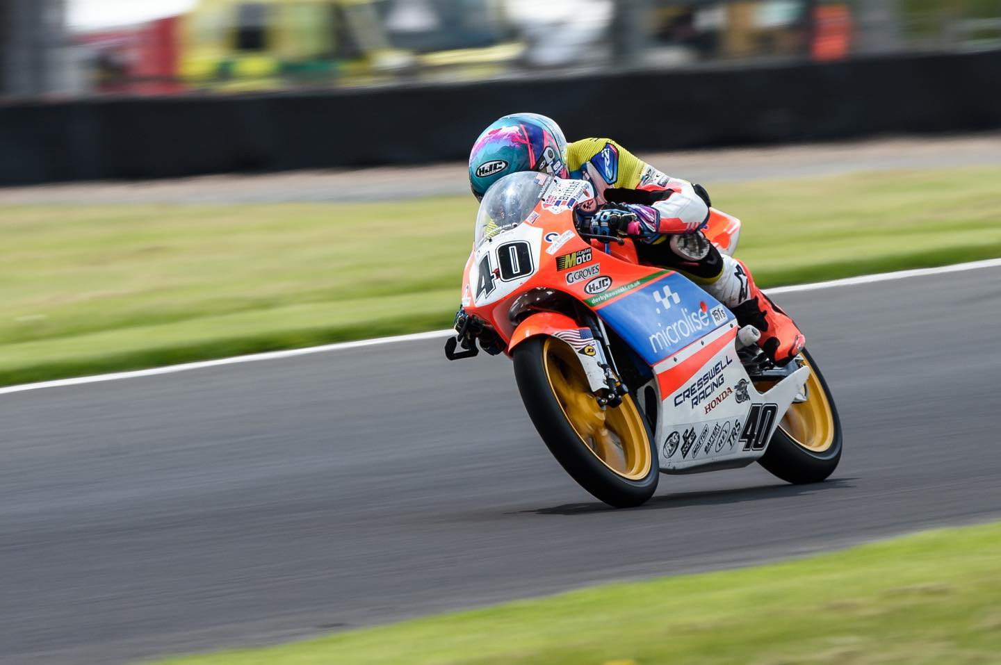 Julian Correa (40) in action at Donington Park. Photo courtesy Julian Correa.