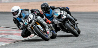 Action from a Legion Moto track day at Pikes Peak International Raceway earlier this year. Photo by Kelly Vernell, courtesy Legion Moto Trackdays.