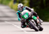 Michael Dunlop (6) in action on his Supertwin machine Monday at the Isle of Man TT. Photo courtesy IOM TT Press Office.