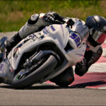 Anthony Norton (521) was the class of the field in the King of the Mountain race during Round One of the UtahSBA Utah Motorcycle Law Masters of the Mountain race series at Utah Motorsports Campus' West Track. Photo by Steve Midgley, courtesy UtahSBA.
