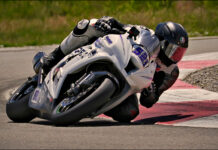 Anthony Norton (521) was the class of the field in the King of the Mountain race during Round One of the UtahSBA Utah Motorcycle Law Masters of the Mountain race series at Utah Motorsports Campus' West Track. Photo by Steve Midgley, courtesy UtahSBA.