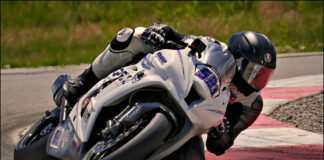 Anthony Norton (521) was the class of the field in the King of the Mountain race during Round One of the UtahSBA Utah Motorcycle Law Masters of the Mountain race series at Utah Motorsports Campus' West Track. Photo by Steve Midgley, courtesy UtahSBA.