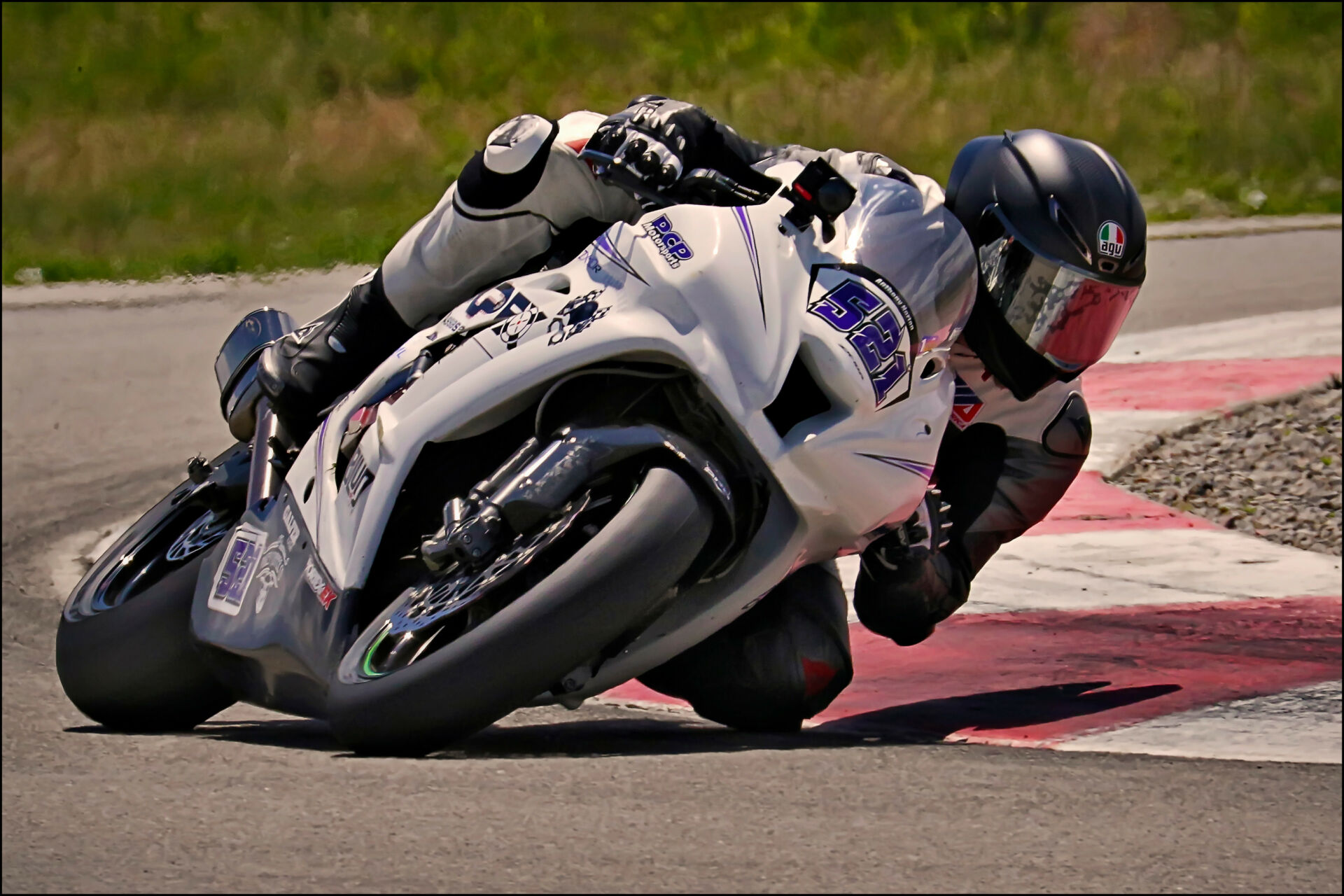 Anthony Norton (521) was the class of the field in the King of the Mountain race during Round One of the UtahSBA Utah Motorcycle Law Masters of the Mountain race series at Utah Motorsports Campus' West Track. Photo by Steve Midgley, courtesy UtahSBA.