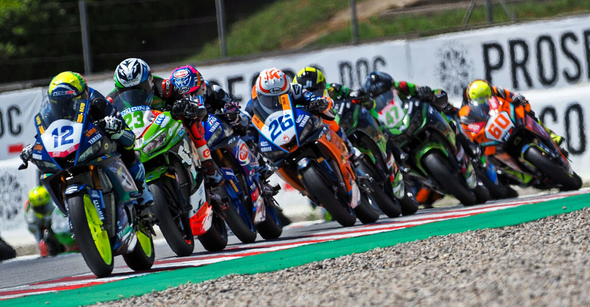 Race officials are trying to crack down on irresponsible riding in the Supersport300 World Championship class. Photo courtesy Dorna.