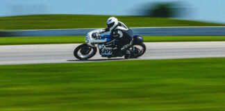 Tim Joyce (309). Photo by Joshua Mages Photography, courtesy AHRMA.